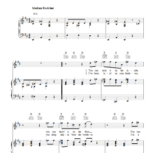 The Cars I'm In Touch With Your World Musik Noten - Piano, Vocal & Guitar Chords - 110381-0