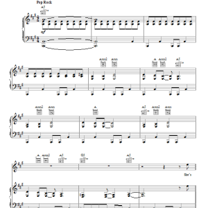 The Cars Let's Go Musik Noten - Piano, Vocal & Guitar Chords - 110385-0