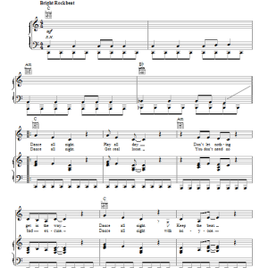 The Cars Shake It Up Musik Noten - Piano, Vocal & Guitar Chords - 110395-0