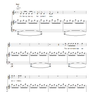 The Cars Shoo Be Do Musik Noten - Piano, Vocal & Guitar Chords - 110396-0