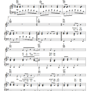 The Cars Why Can't I Have You Musik Noten - Piano, Vocal & Guitar Chords - 110407-0