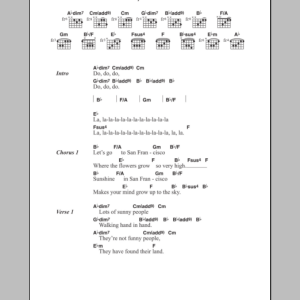 The Flower Pot Men (Let's Go To) San Francisco Musik Noten - Guitar Chords/Lyrics - 118061-0