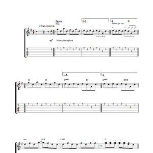 The La's There She Goes Musik Noten - Ukulele - 120419-0