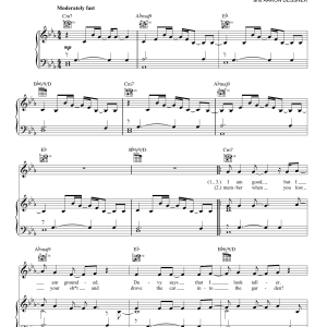 The National I Need My Girl Musik Noten - Piano, Vocal & Guitar Chords - 158722-0