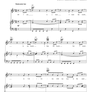 The Neighbourhood Sweater Weather Musik Noten - Easy Piano - 152791-0