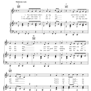 The Rolling Stones Out Of Time Musik Noten - Piano, Vocal & Guitar Chords - 121187-0