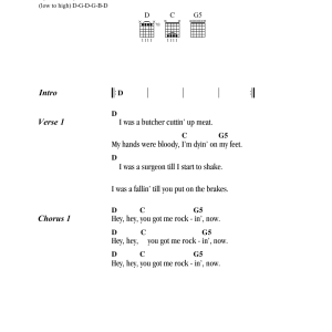 The Rolling Stones You Got Me Rocking Musik Noten - Guitar Chords/Lyrics - 161535-0