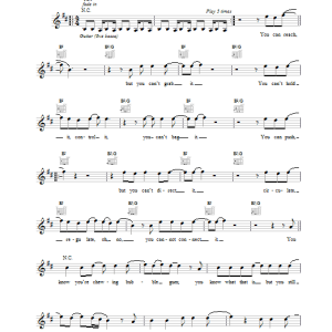 U2 Discotheque Musik Noten - Guitar Tab - 117209-0