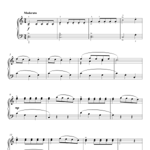 William Duncombe Fanfare Minuet Musik Noten - Easy Piano - 123644-0
