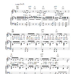Bridgit Mendler Ready Or Not Musik Noten - Piano, Vocal & Guitar Chords - 115933-0
