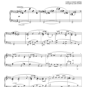 Camille Saint-Saëns Mon Coeur S'ouvre A Ta Voix (arr. Lee Evans) Musik Noten - Piano Solo - 180101-0