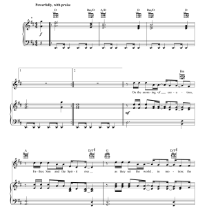 Casting Crowns Hallelujah Musik Noten - Piano, Vocal & Guitar Chords - 176035-0