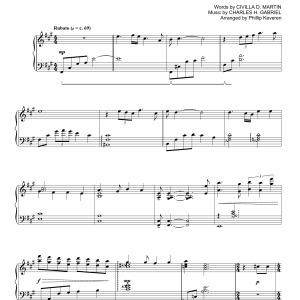 Charles H. Gabriel His Eye Is On The Sparrow (arr. Phillip Keveren) Musik Noten - Piano Solo - 180286-0