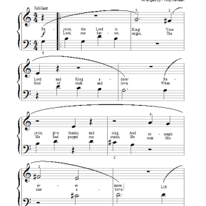 Charles Wesley Rejoice, The Lord Is King (arr. Phillip Keveren) Musik Noten - Piano Solo - 180275-0