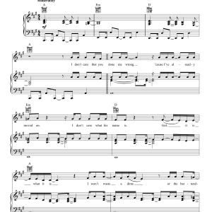 Cole Swindell Ain't Worth The Whiskey Musik Noten - Piano, Vocal & Guitar Chords - 158707-0