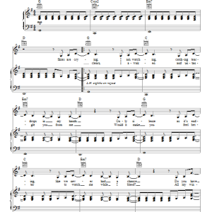 Demi Lovato Skyscraper Musik Noten - Piano, Vocal & Guitar Chords - 113832-0