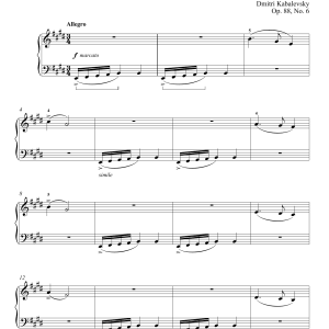 Dmitri Kabalevsky Naughty Boys, Op. 88, No. 6 Musik Noten - Piano Solo - 180252-0