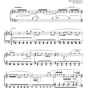 Dmitri Kabalevsky Prelude In C Major, Op. 38, No. 1 Musik Noten - Piano Solo - 180254-0