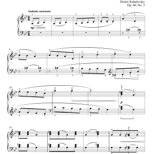Dmitri Kabalevsky Rondo-Song Musik Noten - Piano Solo - 180248-0