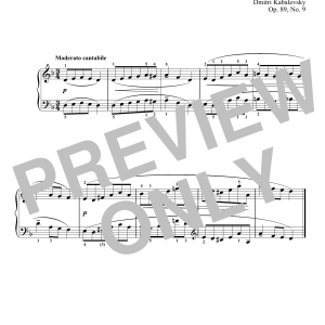 Dmitri Kabalevsky Song In Octaves Musik Noten - Piano Solo - 180079-0