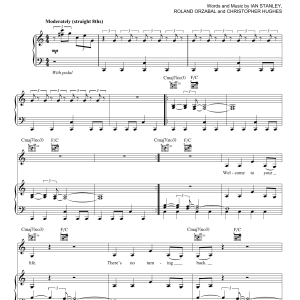 Duncan Sheik Everybody Wants To Rule The World Musik Noten - Piano, Vocal & Guitar Chords - 171524-0