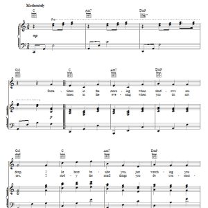 Ed Ames My Cup Runneth Over Musik Noten - Piano Solo - 155491-0