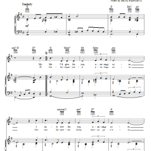 Eddie Fisher Anema E Core (With All My Heart) Musik Noten - Lead Sheet / Fake Book - 180213-0