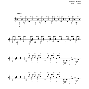Francisco Tárrega Malaguena Musik Noten - Solo Guitar - 170215-0