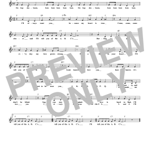 Frankie Lyman & The Teenagers The ABC's Of Love Musik Noten - Lead Sheet / Fake Book - 179635-0