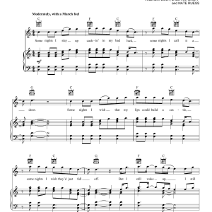 fun. Some Nights Musik Noten - Piano, Vocal & Guitar Chords - 114739-0