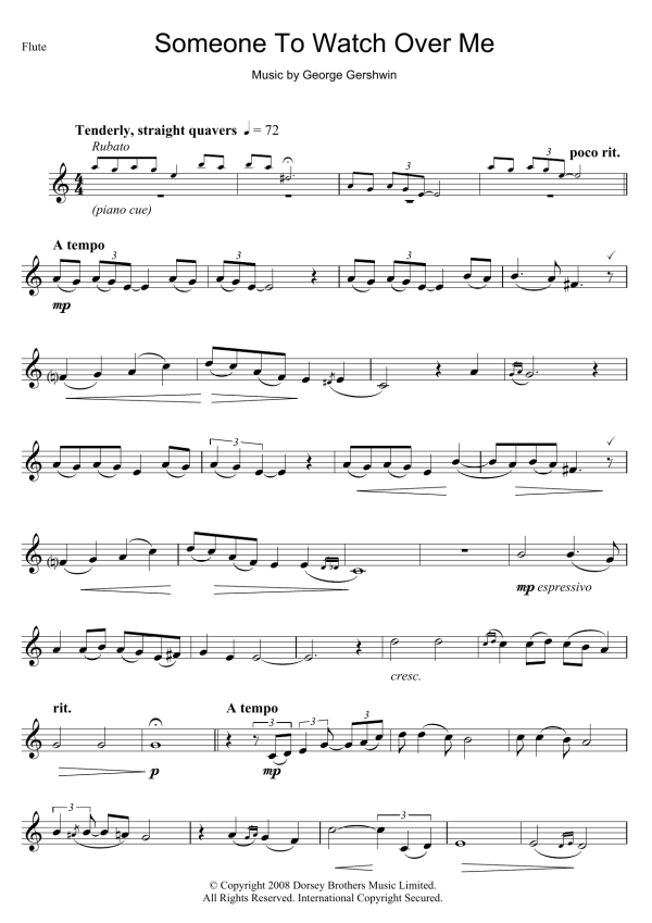 George Gershwin Someone To Watch Over Me Musik Noten - Piano & Vocal - 158717-0