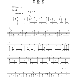 Greg Cahill Blue Ridge Cabin Home Musik Noten - Banjo Tab - 172327-0