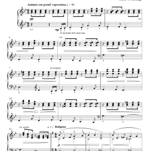 Harry T. Burleigh On Bended Knees Musik Noten - Piano Solo - 158152-0