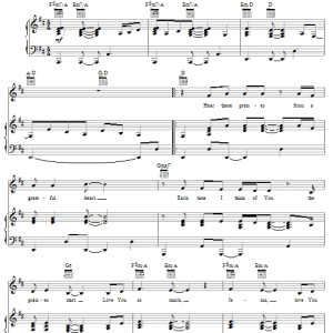 Hillsong Love You So Much Musik Noten - Lead Sheet / Fake Book - 179559-0