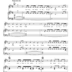 Hillsong Worship What A Beautiful Name Musik Noten - Piano, Vocal & Guitar Chords - 179475-0