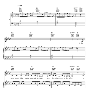 Idina Menzel Let It Go (from Frozen) Musik Noten - Lead Sheet / Fake Book - 177375-0
