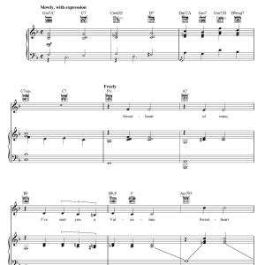 Irving Berlin Be Careful, It's My Heart Musik Noten - Lead Sheet / Fake Book - 180200-0