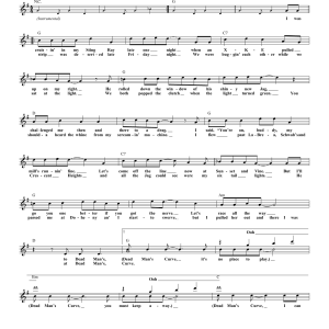 Jan & Dean Dead Man's Curve Musik Noten - Lead Sheet / Fake Book - 85206-0