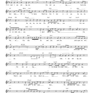 Jennifer Holliday And I Am Telling You I'm Not Going Musik Noten - Lead Sheet / Fake Book - 85455-0