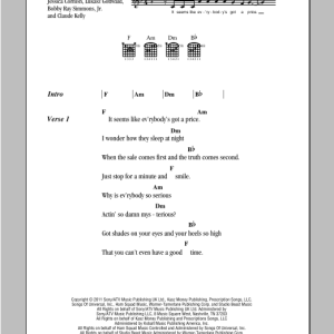 Jessie J Price Tag Musik Noten - Guitar Chords/Lyrics - 114573-0