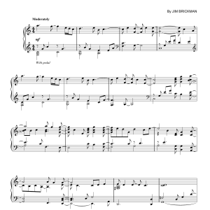 Jim Brickman Crossroads Musik Noten - Piano Solo - 171984-0