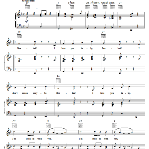 Jimmy Bowen I'm Stickin' With You Musik Noten - Lead Sheet / Fake Book - 179606-0