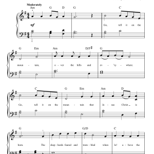 John W. Work, Jr. Go, Tell It On The Mountain Musik Noten - Alto Sax Solo - 166084-0