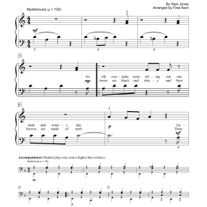 Johnny Cash (Ghost) Riders In The Sky (A Cowboy Legend) (arr. Fred Kern) Musik Noten - Educational Piano - 99332-0