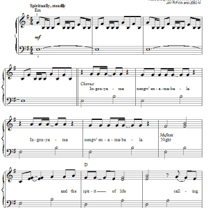 Lebo M They Live In You (from The Lion King: Broadway Musical) Musik Noten - Lead Sheet / Fake Book - 85487-0