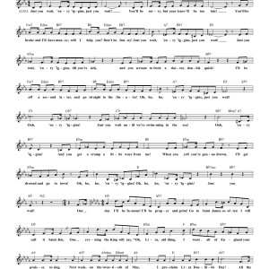 Lerner & Loewe Just You Wait Musik Noten - Lead Sheet / Fake Book - 85601-0