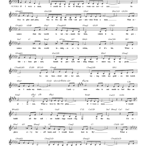 Leslie Bricusse If I Were A Man Musik Noten - Lead Sheet / Fake Book - 85485-0