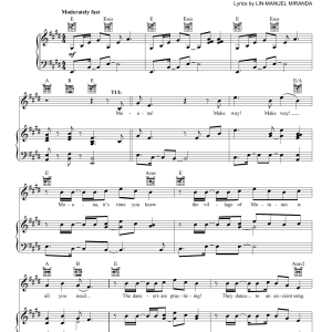 Lin-Manuel Miranda Where You Are (from Moana) Musik Noten - Ukulele - 179454-0
