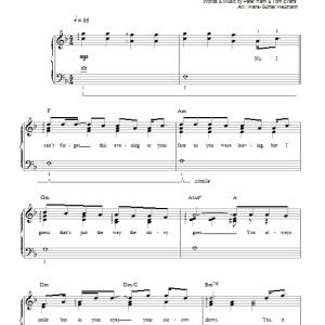 Mariah Carey Without You Musik Noten - Very Easy Piano - 172614-0