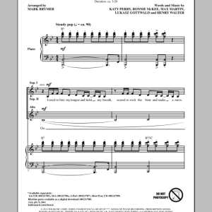 Mark Brymer Roar Musik Noten - SATB Choir - 155568-0